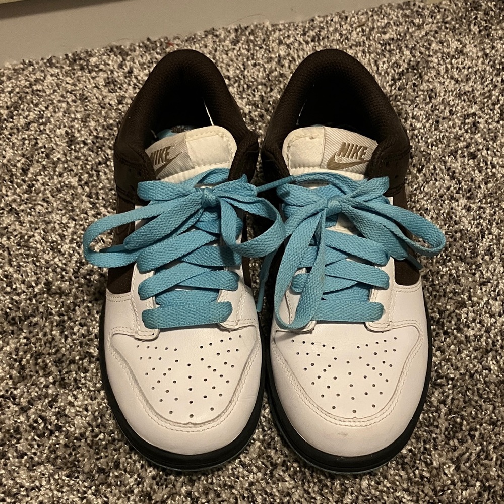 2008 Nike Dunk Low White Baroque Brown Womens sz 5